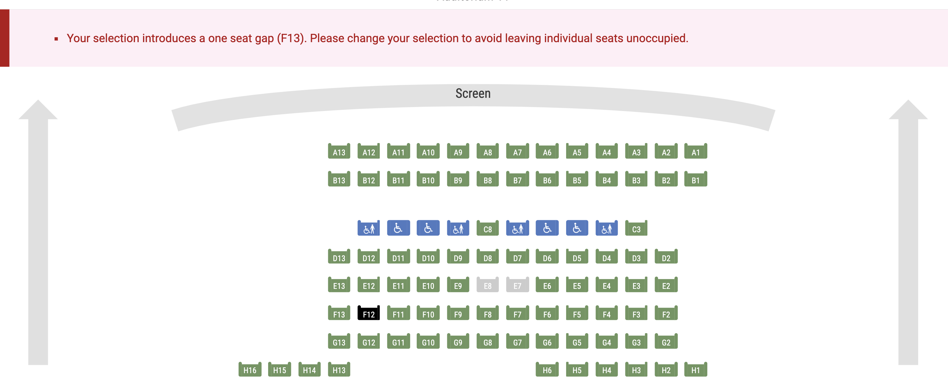 Gap Seat Error